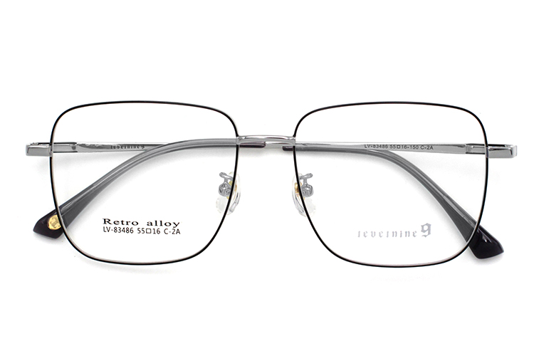 Lunettes en m&eacute;tal &agrave; monture compl&egrave;te - Argent