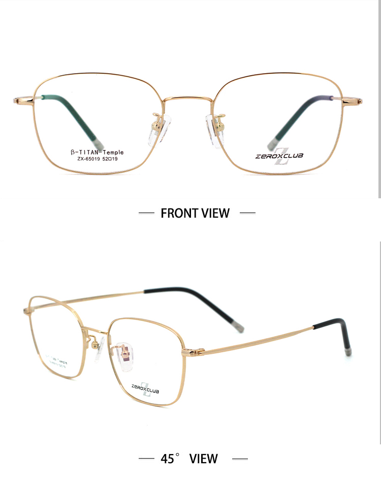 Cadre optique en verre pour les yeux 