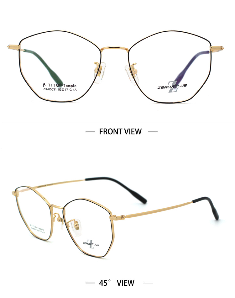 Lunettes Titanium_Gold Noir