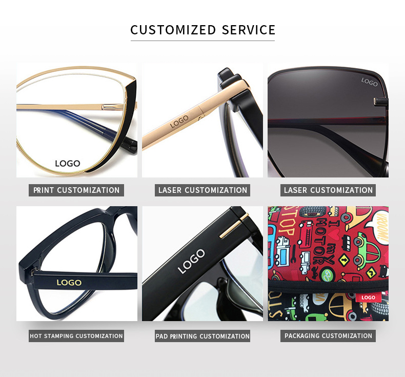 Logo personnalis&eacute; pour cadre optique