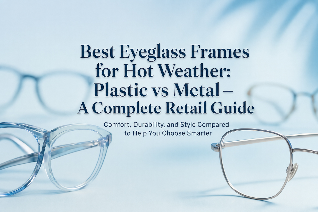 Meilleures montures de lunettes pour temps chaud : plastique contre métal – un guide de vente au détail complet