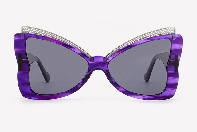 Lunettes de soleil papillon en acétate