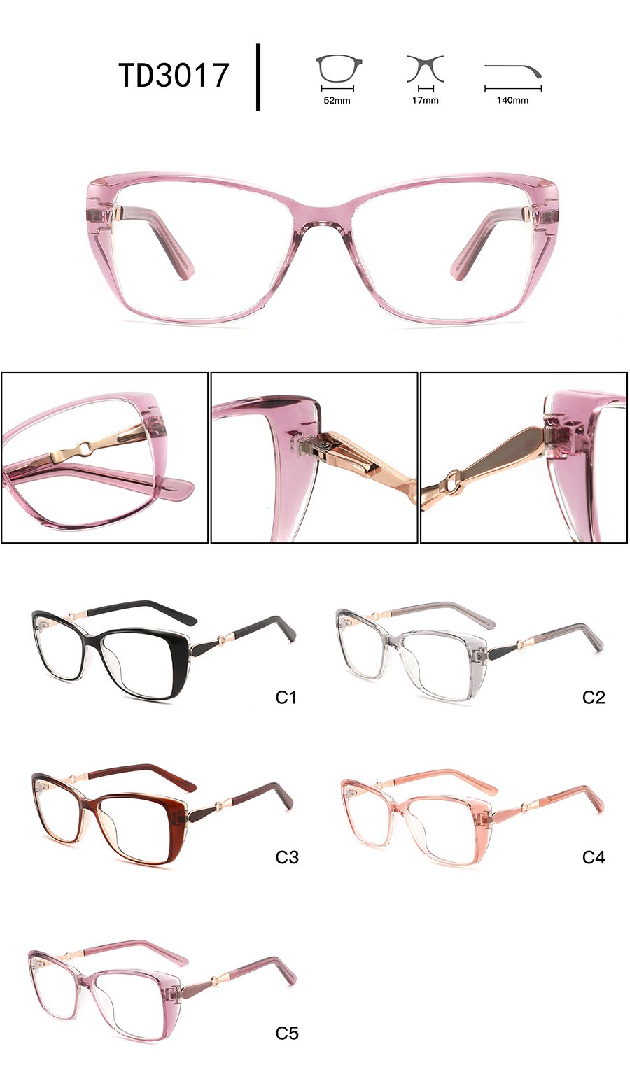 montures de lunettes vintage pas ch&egrave;res TD3017