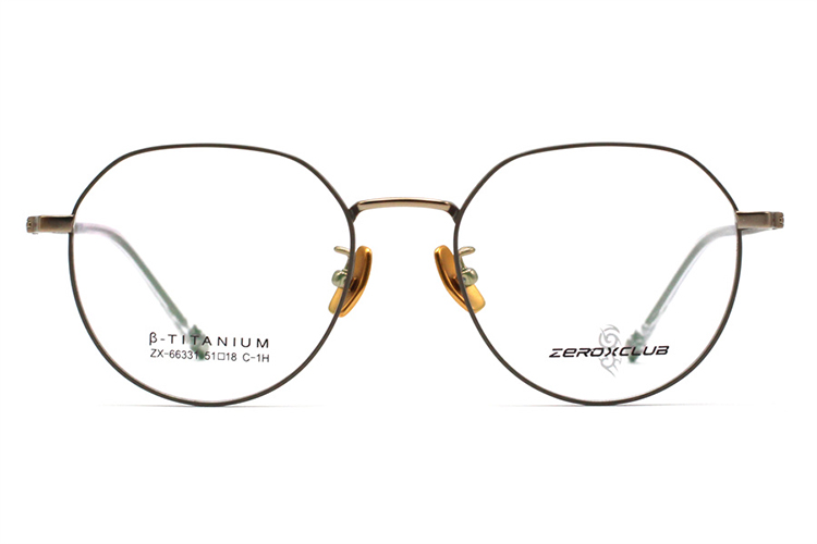 Montures de lunettes en titane en gros 66331