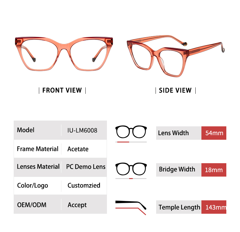 Cadres optiques en plastique_detials