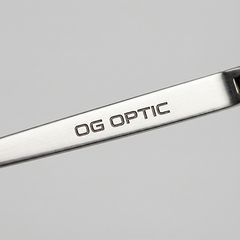 Logo laser de monture de lunettes en métal