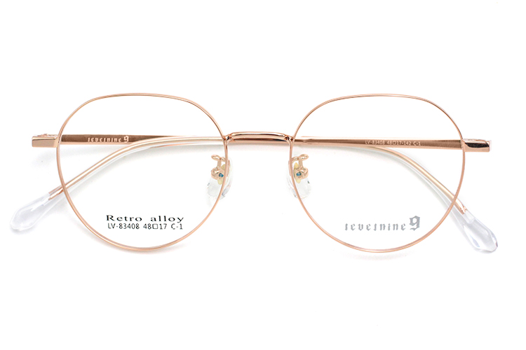 Montures Optiques Rondes En M&eacute;tal - Or