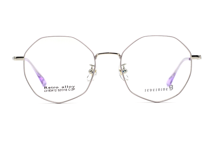 Montures de lunettes en métal en gros 83412