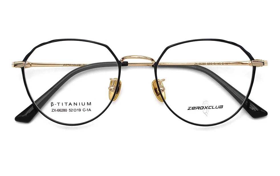 Montures de lunettes en titane en gros 66280