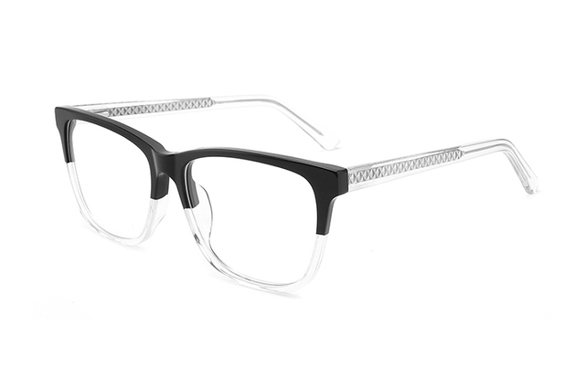 Lunettes carrées en acétate pour femmes et hommes FG1187