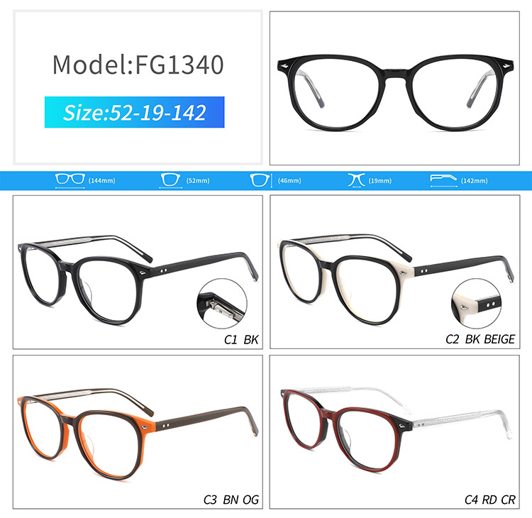 FG1340- montures fines en ac&eacute;tate