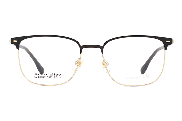 Montures de lunettes en métal en gros S83691