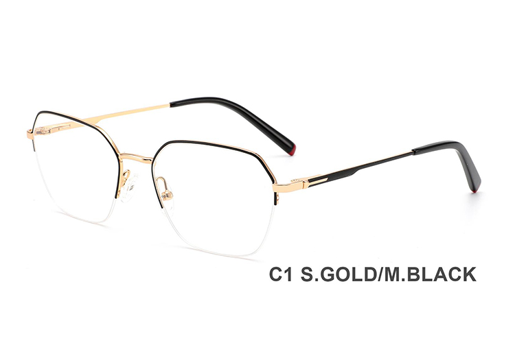 Montures de lunettes en métal en gros H8340A