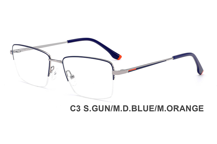 Montures de lunettes en métal en gros H8328B