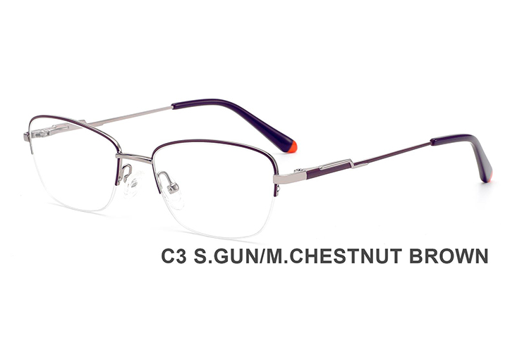 Montures de lunettes en métal en gros H8333A