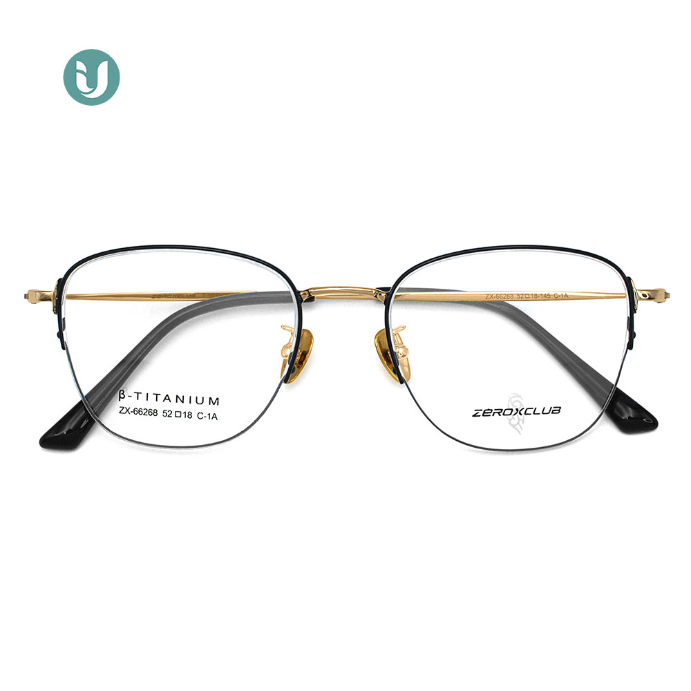 Monture de lunettes en titane en gros 66268