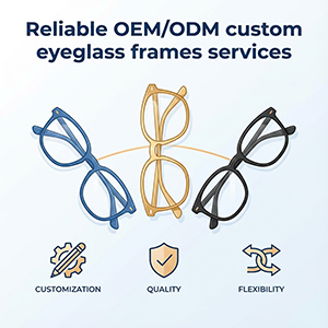 Services fiables de montures de lunettes personnalis&eacute;es OEM ODM