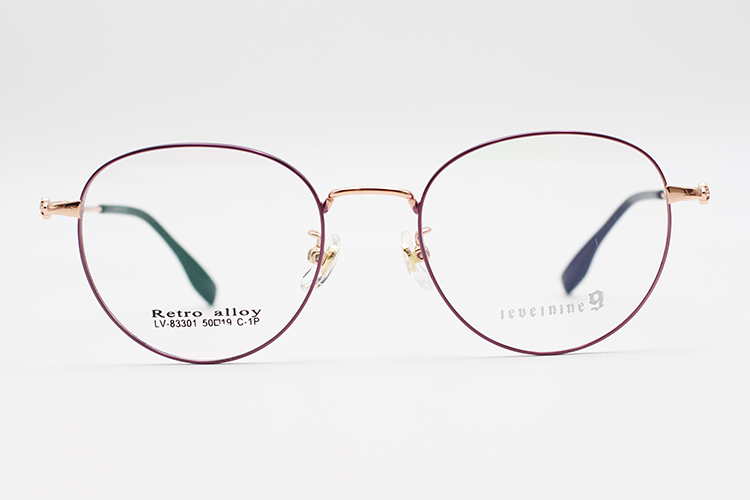 Montures de lunettes en métal en gros 83301