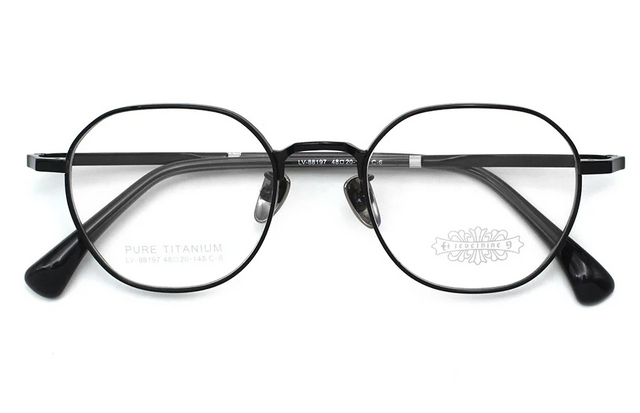 Montures de lunettes en titane en gros 88197