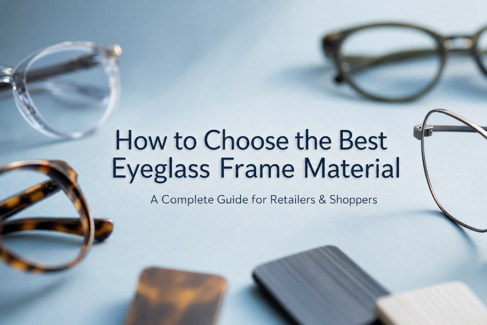 Comment choisir le meilleur matériau de monture de lunettes : un guide complet pour les détaillants et les acheteurs