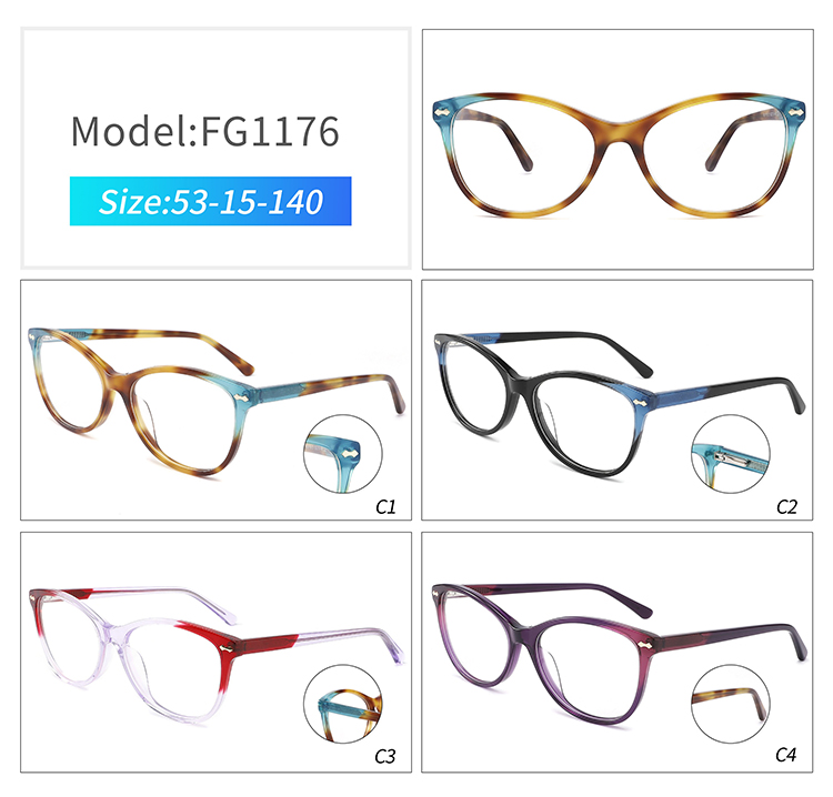 Montures optiques en ac&eacute;tate FG1176
