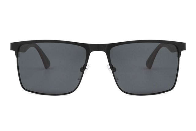 Lunettes de soleil rectangulaires en métal