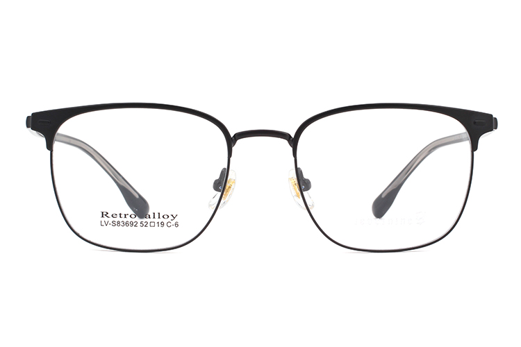 Montures de lunettes en métal en gros S83692