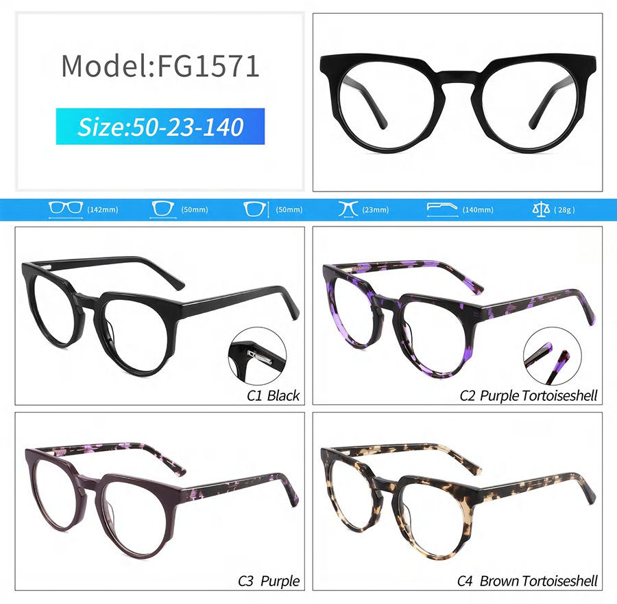 montures de lunettes tendance pour hommes FG1571