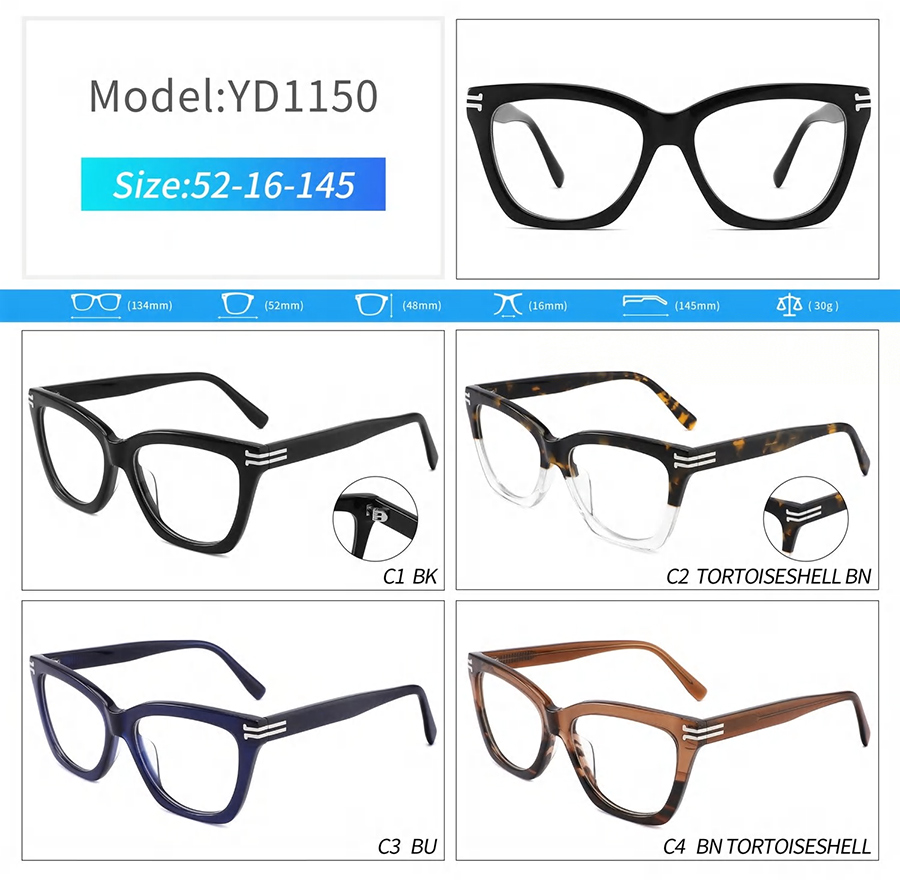 montures de lunettes de mode pour hommes YD1150