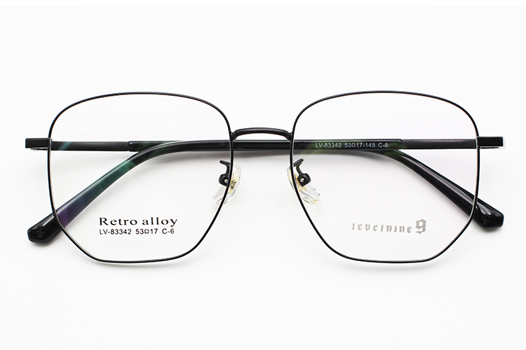 lunettes en m&eacute;tal - Noir