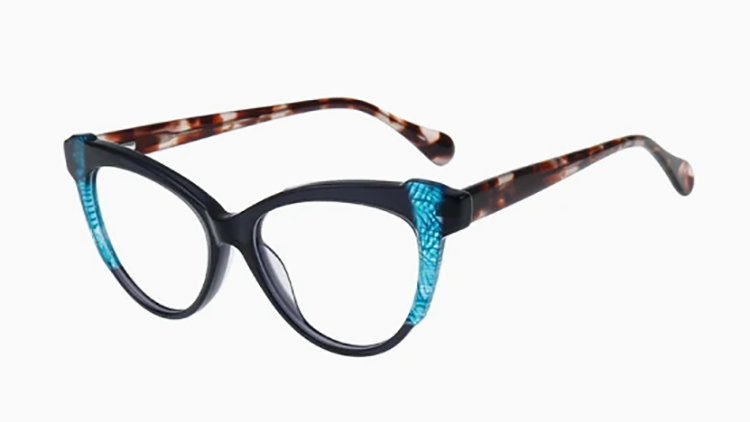Montures de lunettes œil-de-chat en ac&eacute;tate