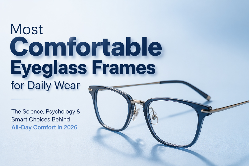 Les montures de lunettes les plus confortables pour un usage quotidien