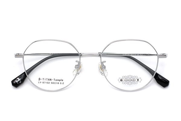 Montures de lunettes en titane en gros 87102