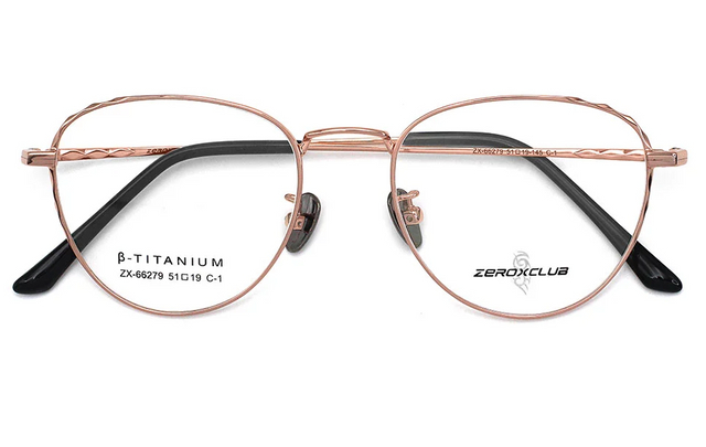 Monture de lunettes en titane en gros 66279