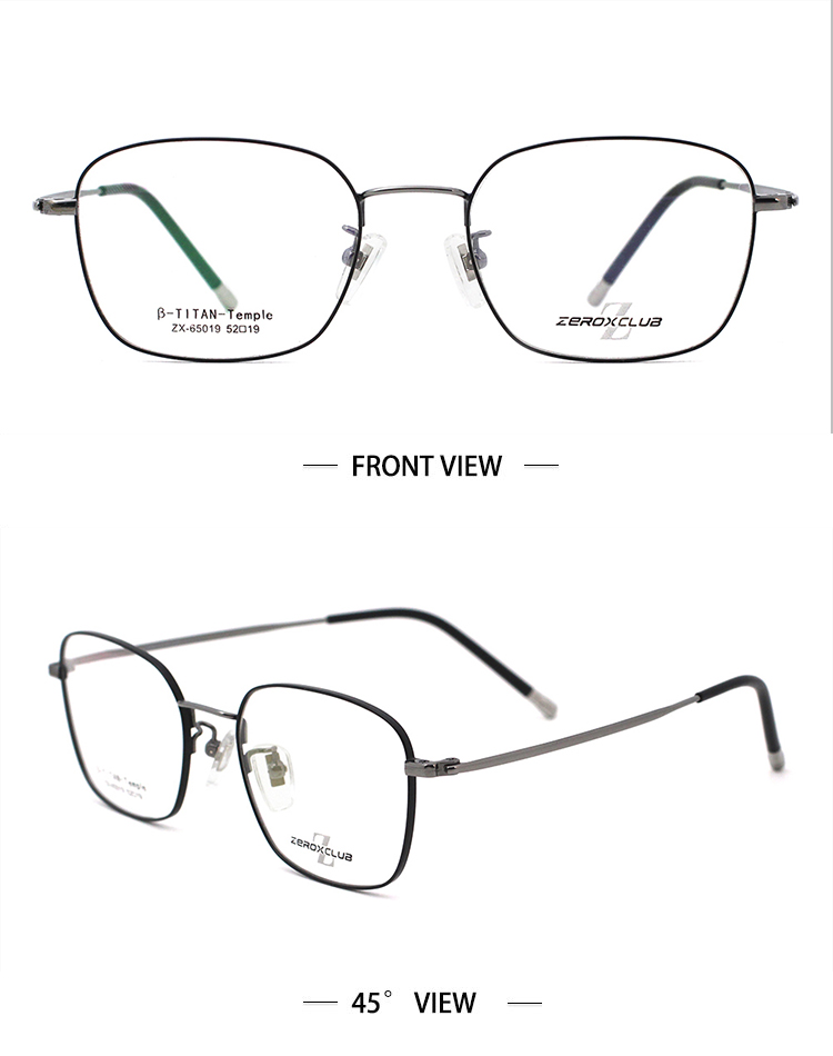 Cadre optique en verre pour les yeux_gun 