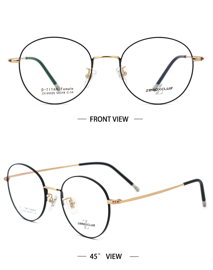 Monture Titanium_Gold Noir 