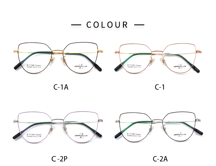 Montures de lunettes Titane Femme_couleur 