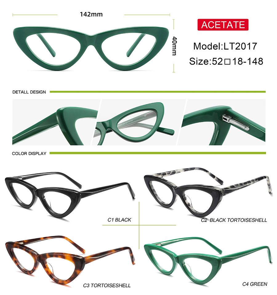 montures de lunettes verts des prairies LT2017 - 38