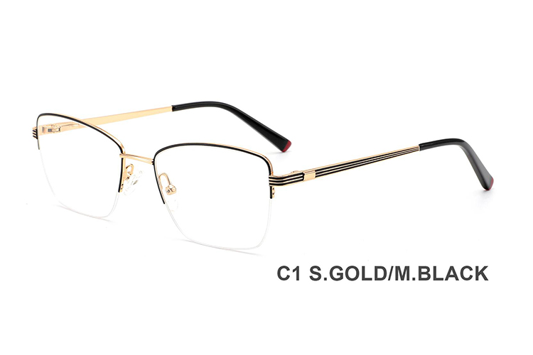 Montures de lunettes en métal en gros H8344A