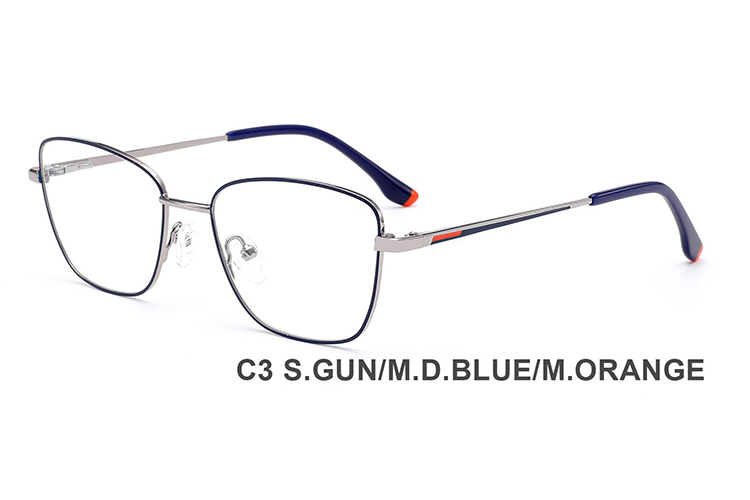 Montures de lunettes en métal en gros H8335B