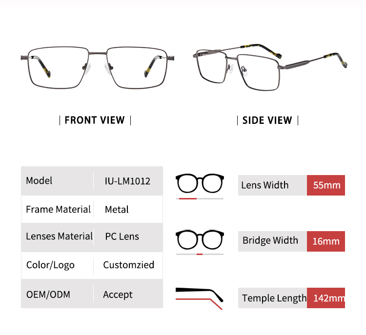 Monture de lunettes pour les yeux_detials