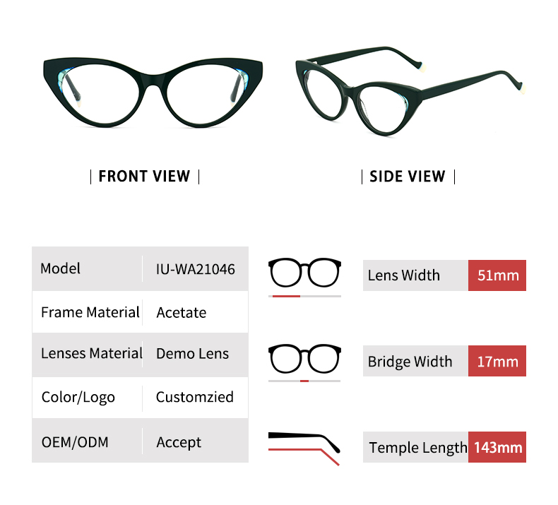 Lunettes Cat Eye_detials