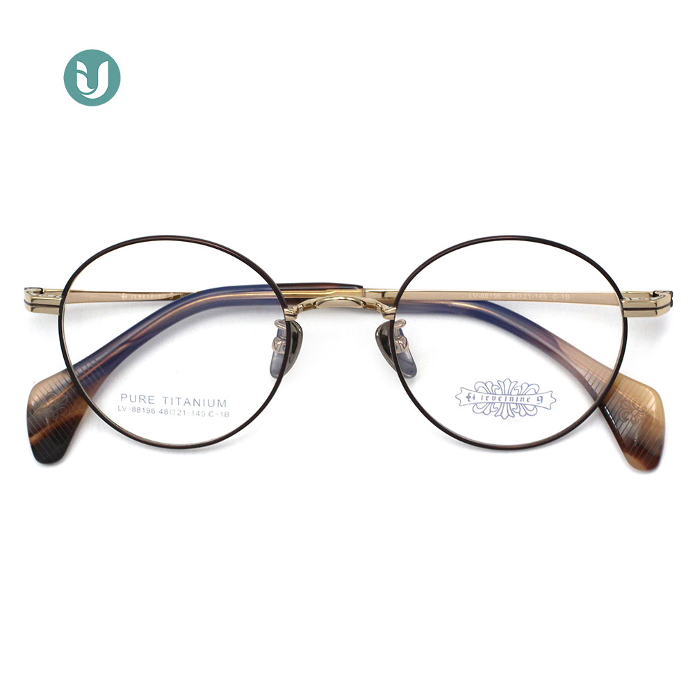 Montures de lunettes en titane en gros 88196