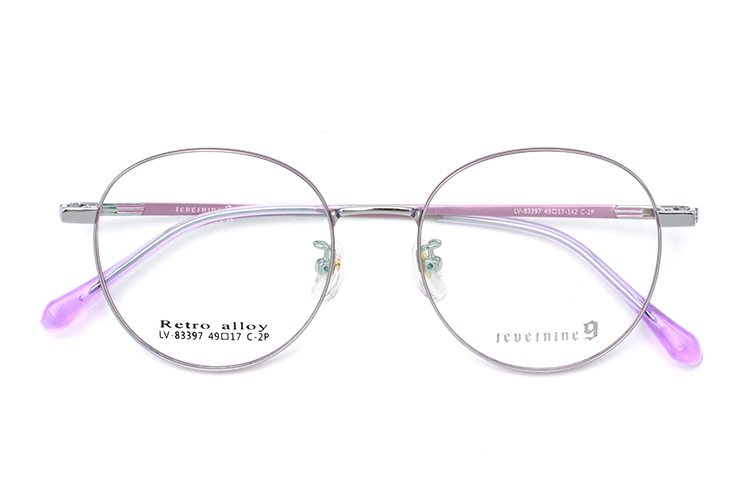 Lunettes &agrave; Monture En M&eacute;tal - Violet 2