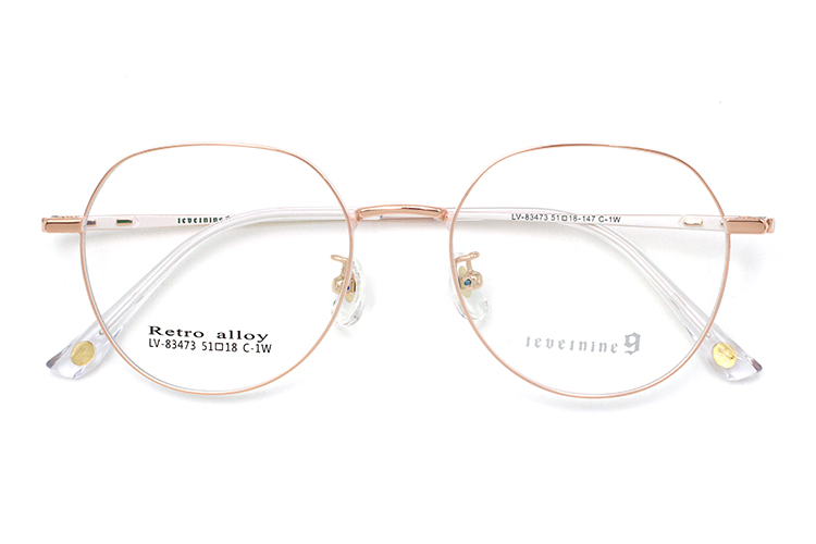 Montures de lunettes de qualit&eacute; - Or et blanc