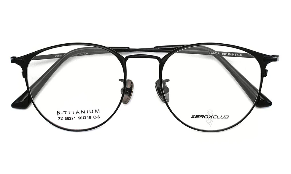 Montures de lunettes en titane en gros 66271