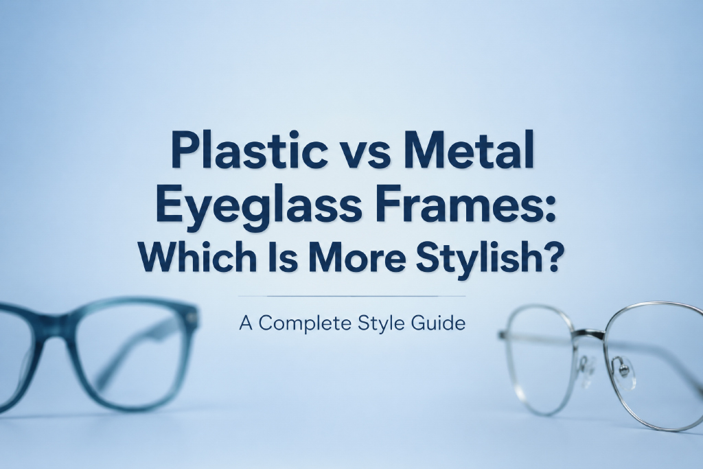 Montures de lunettes en plastique ou en métal : laquelle est la plus élégante ?