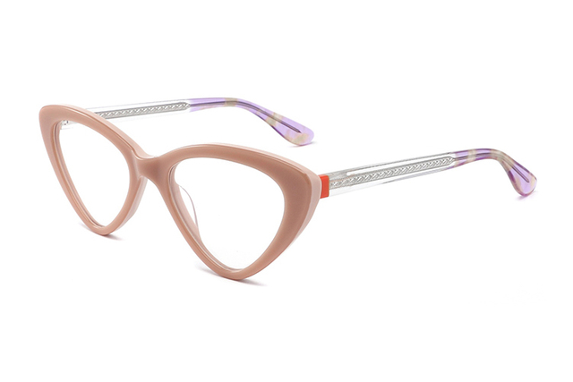Lunettes optiques œil de chat Vintage en acétate pour femmes et hommes, montures FG1144