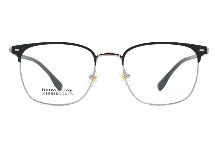 Montures de lunettes en métal en gros S83692