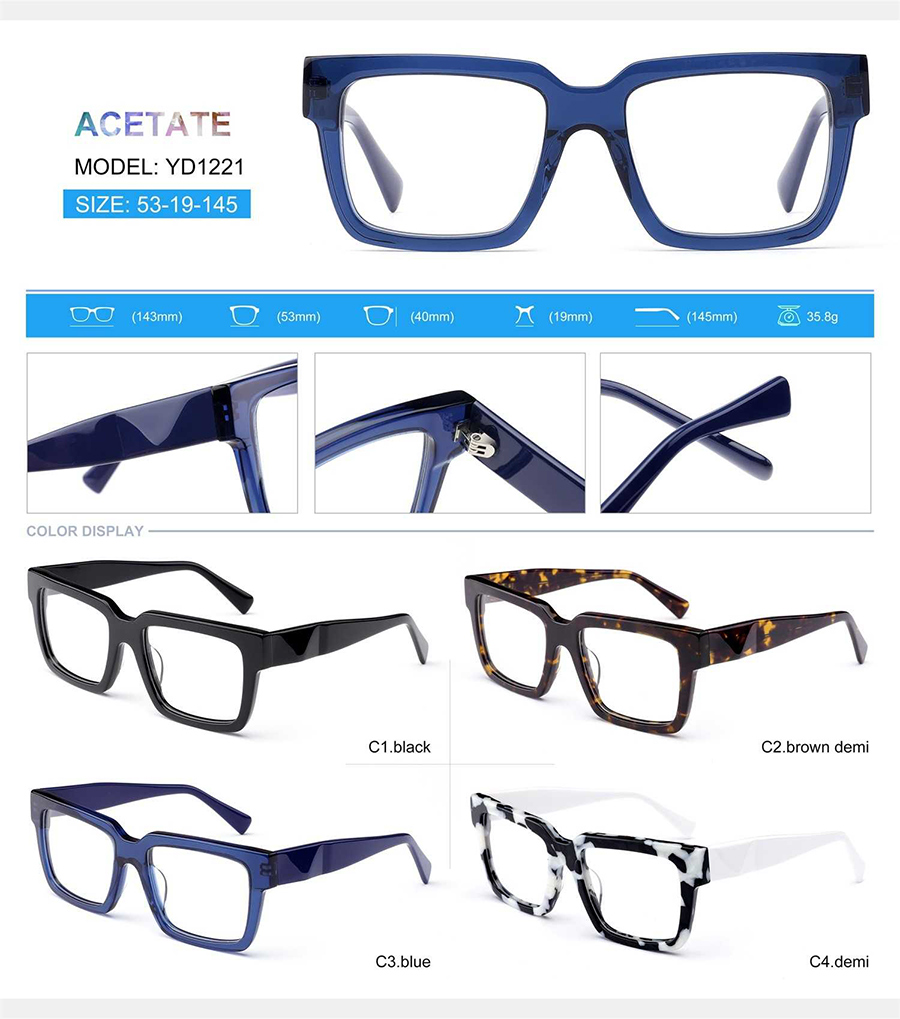 montures de lunettes de vue bon march&eacute; YD1221